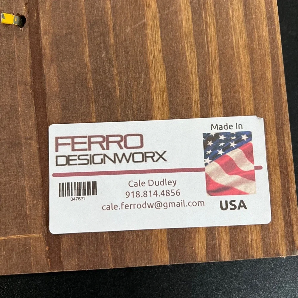 Ferro Designworx Oklahoma State Flag Metal Wall Art‎ Decor USA Made